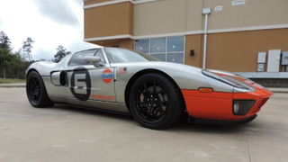Guy Who Crashed Bugatti Into Lake Selling A Salvage Ford GT With A Ripoff Livery For $1 Million